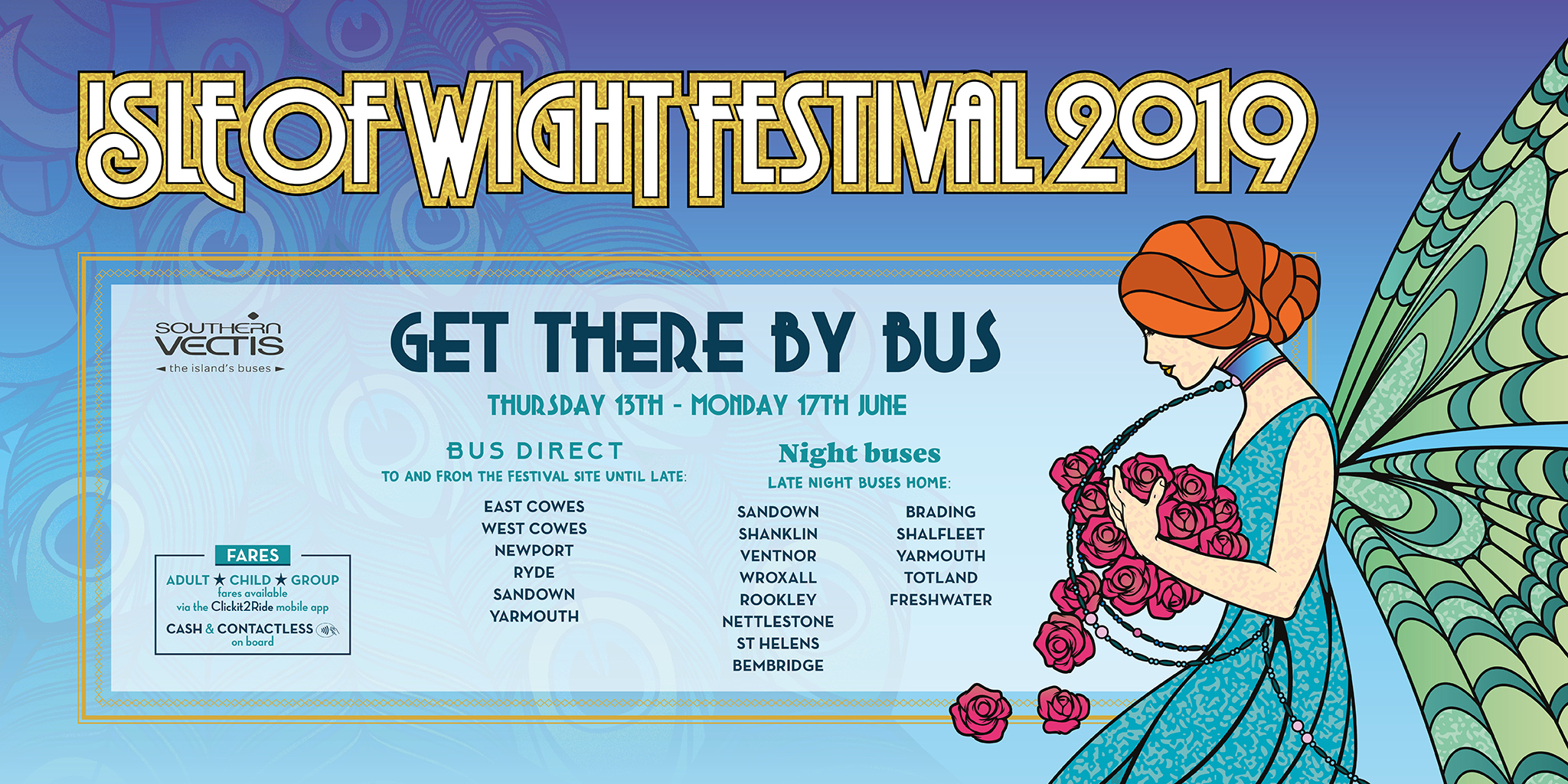 One week to the Isle of Wight Festival how to get there Southern Vectis